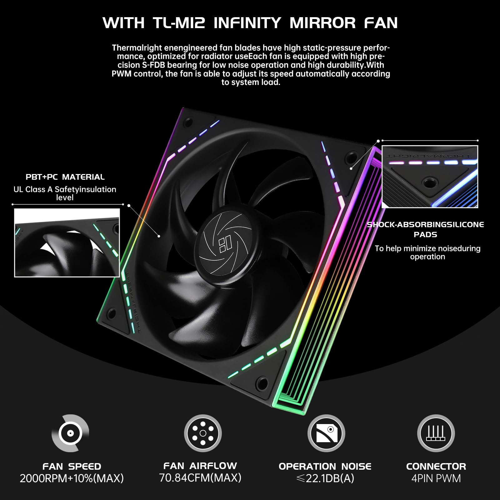 Thermalright - Frozen Infinity 360 - Raffreddamento A Liquido Aio - Ventole Da 120 Mm - Argb Intel Amd - Nero