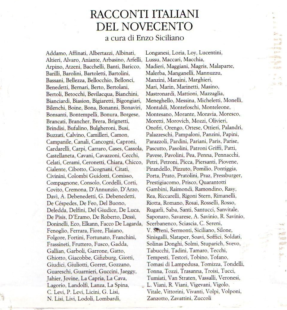 Racconti italiani del Novecento