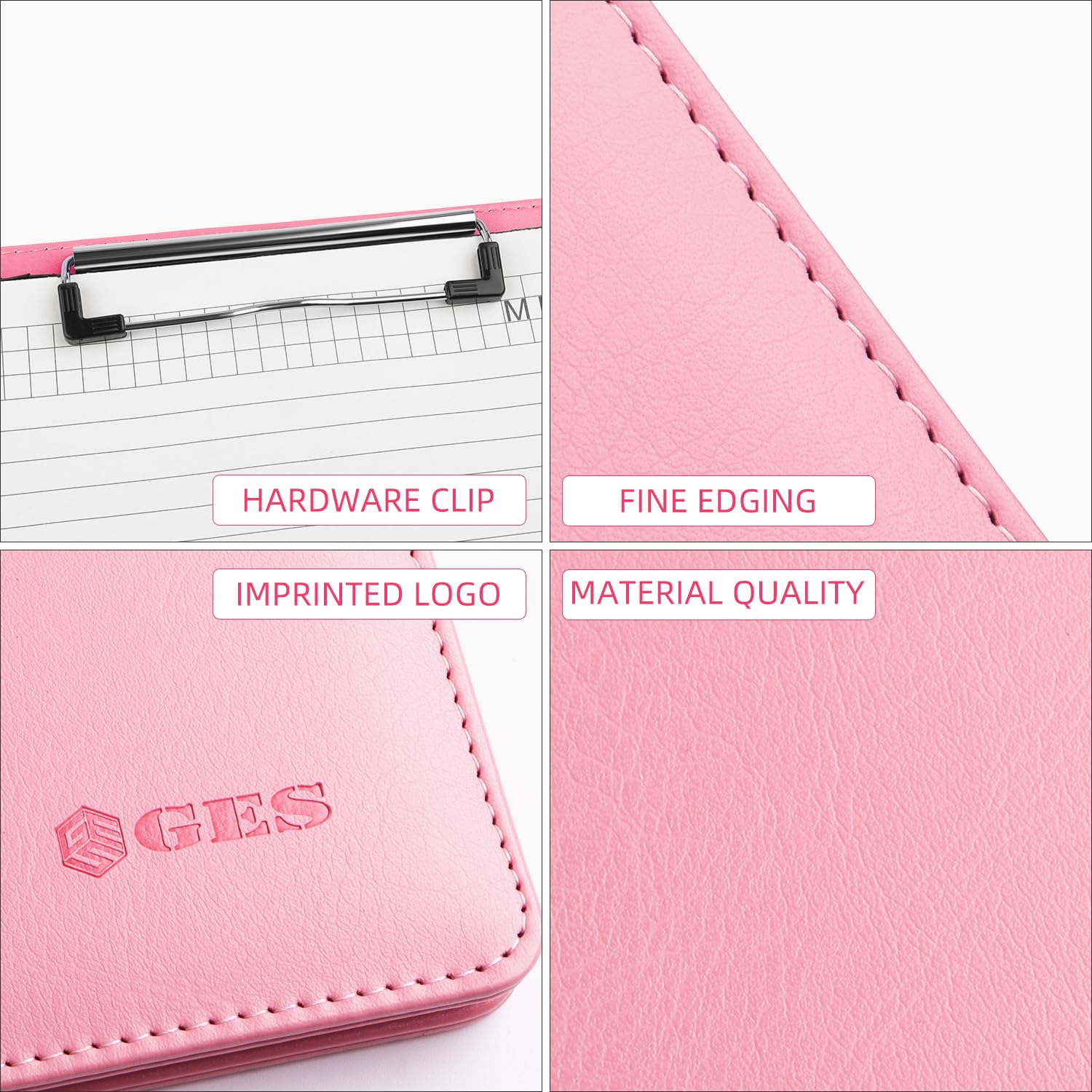 GES Leder Klemmbrett A4 - Portfolio Ordner Für Business & Bewerbungen