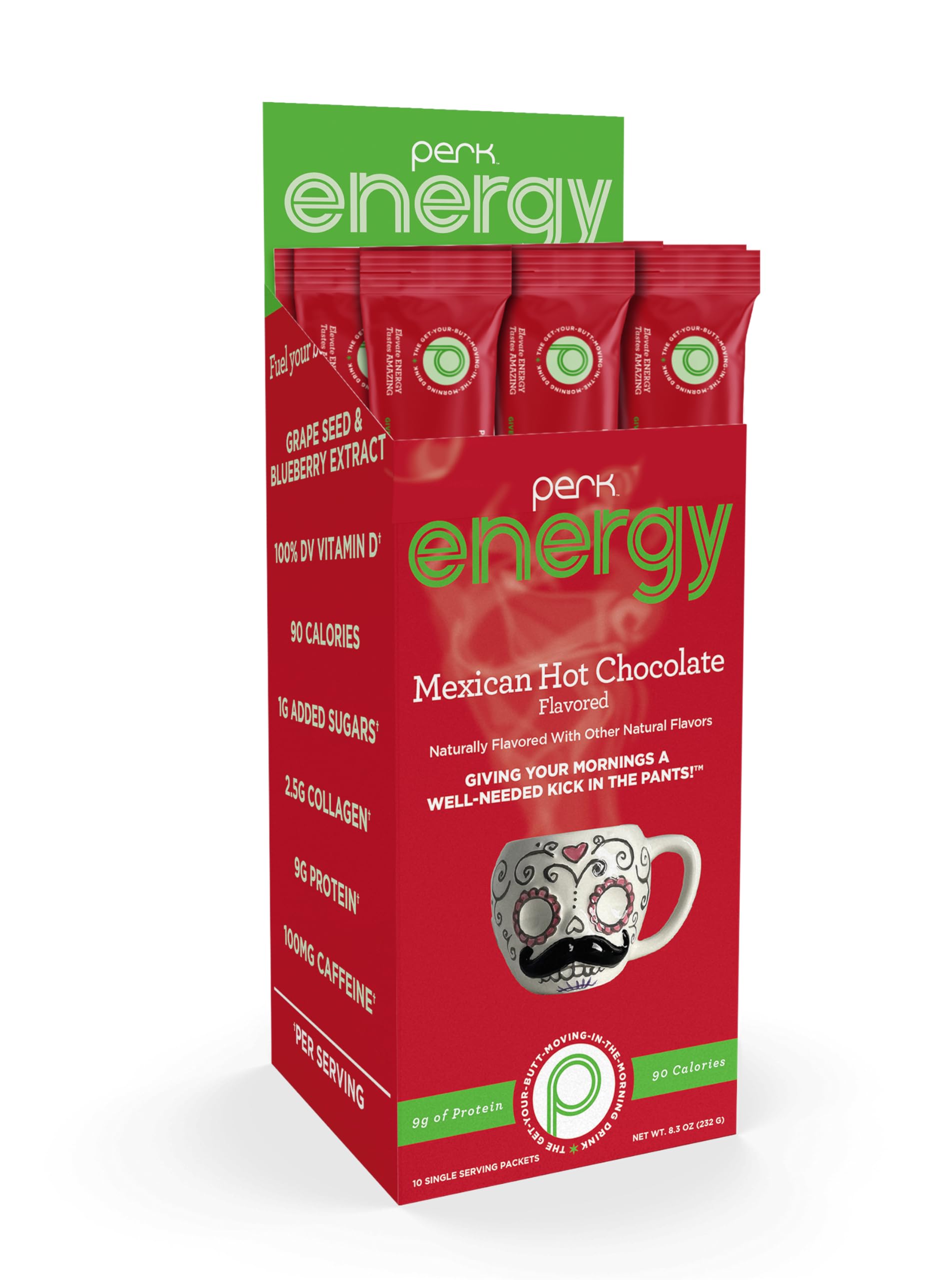 Amazon.com : Perk Energy Drink Mix (Mexican Hot Chocolate) 10