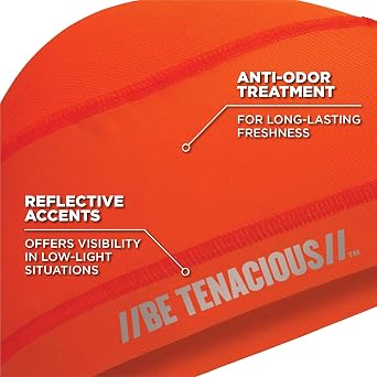 Ergodyne Chill Its 6632 Cooling Skull Cap, Sweat Wicking Liner, UPF 50 Sun Protection