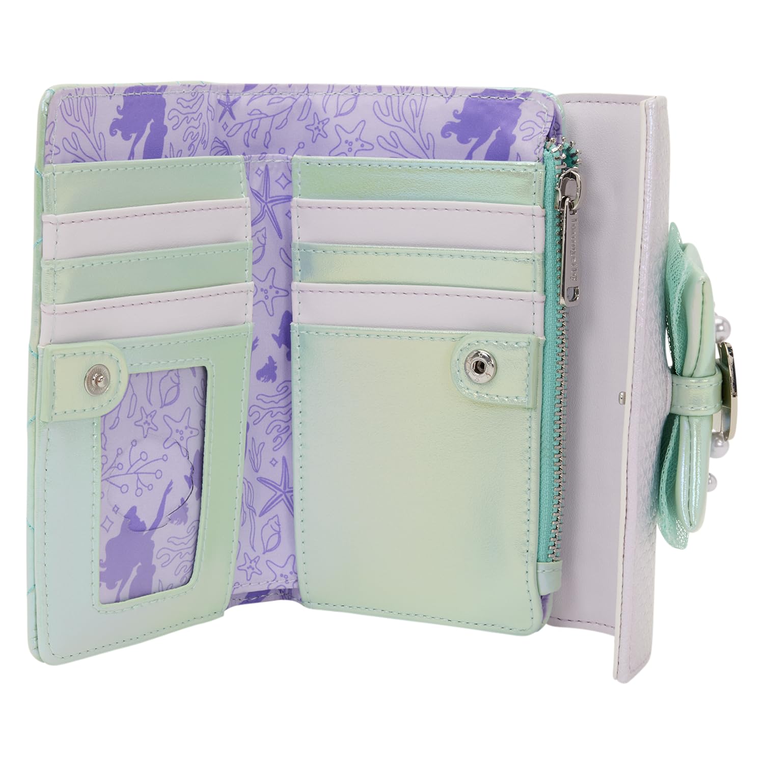 Loungefly Disney The Little Mermaid Cartera Iridiscente con Solapa - Abril 2026