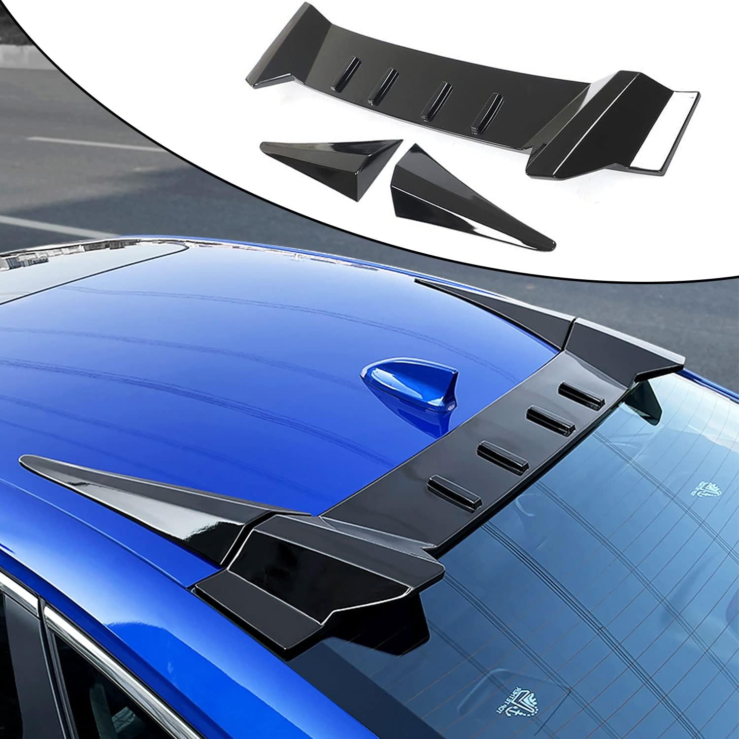 Roof Spoiler for Honda Civic Sedan 2022 2023 2024 2025 Glossy Black Rear Window Lip Spoiler Wing