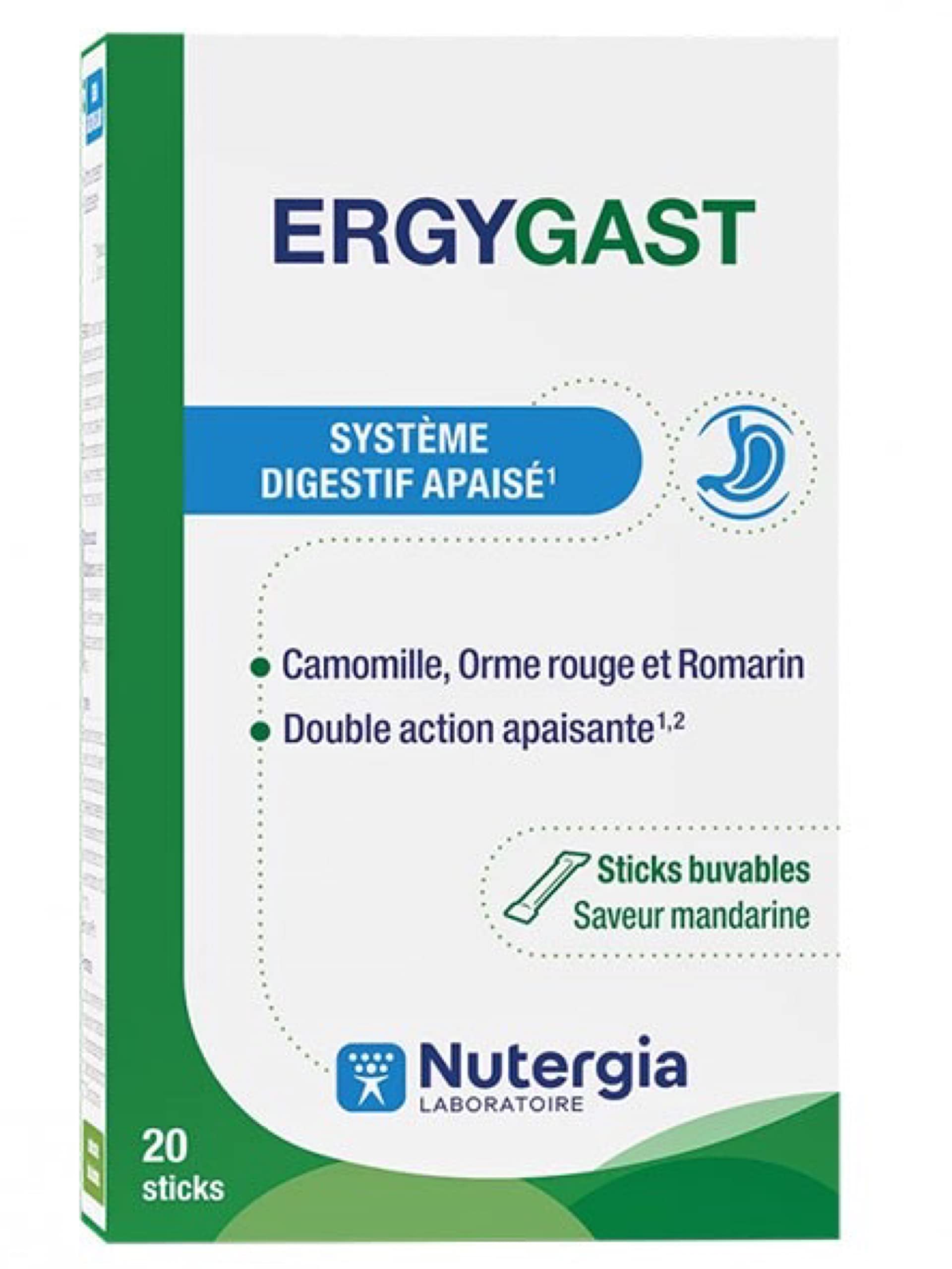 Nutergia ergygast soothed digestive system 20 sticks