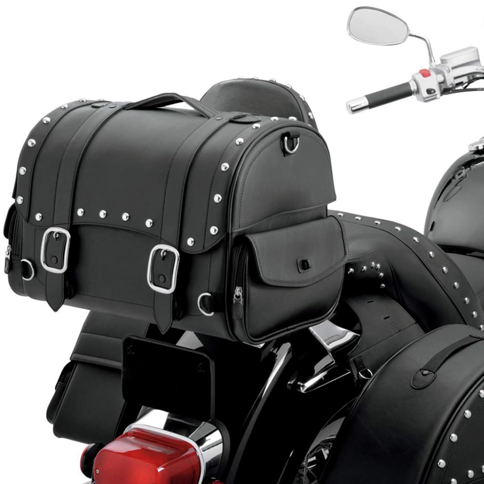 Motorrad Satteltaschen wasserdichte Motorrad Reisetasche große Kapazität echtes Leder Fahrrad-Sitztasche Motorradausrüstung (SB-286)