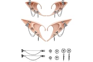 Hikkcos Elf Ears Tan with Piercings