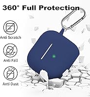 Vista 415 de Funda para AirPods Pro con kit de limpieza, funda de silicona suave para Apple AirPod Pro de 1ª/2ª generación, accesorios de funda AirPods Pro/Pro 2