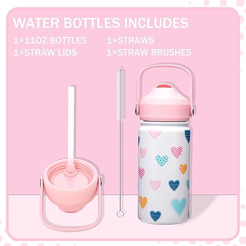 Miniatura 5 de Lonchera Bento para niños con 6 compartimentos, lonchera para niñas con bolsa de almuerzo, botella de agua de acero inoxidable, bolsa de hielo y
