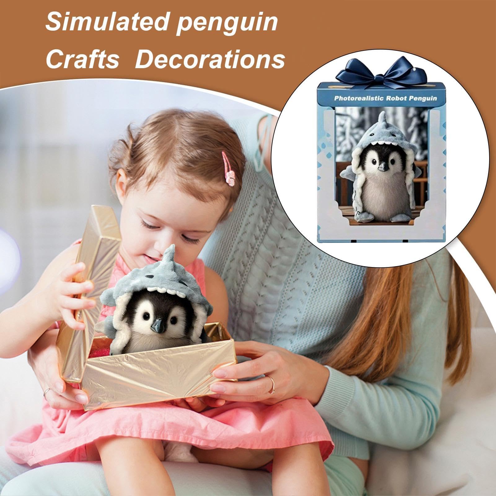 Amazon.co.jp: 私の現実的なロボットペンギンのぬいぐるみ、超現実的な