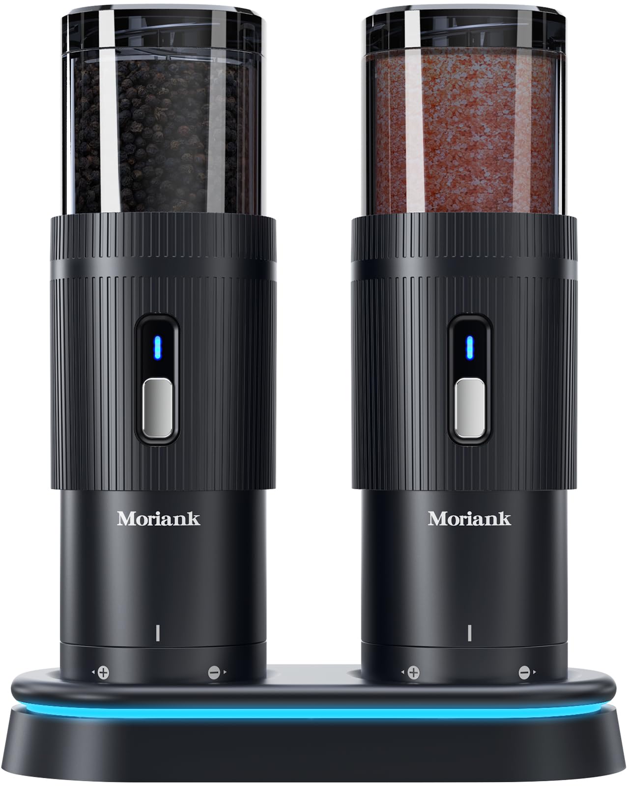 Upgraded Larger Capacity Electric Salt and Pepper Grinder Set