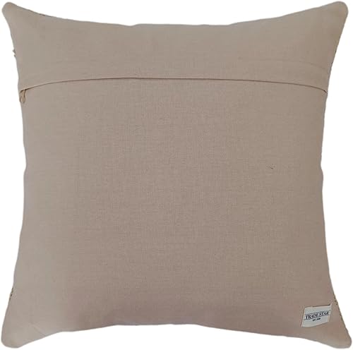 Miniatura 5 de Trade Star Fundas de almohada decorativas Kilim, funda de almohada tejida a mano, 70% yute, 30% lana, Kelim étnico indio, funda de cojín para