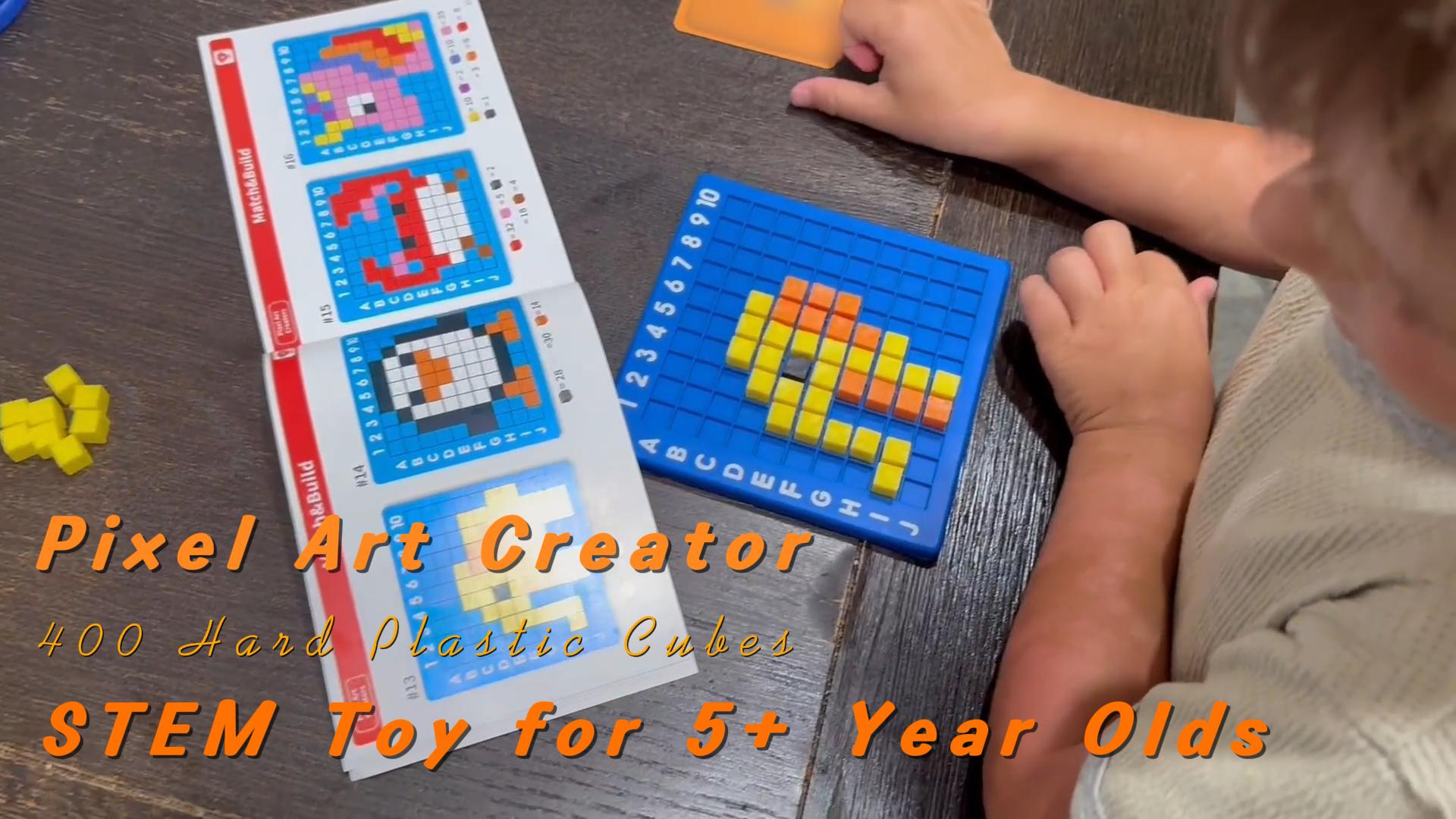 Amazon.com: Odoorgames Pixel Art Creator – 400 Hard Plastic Cubes