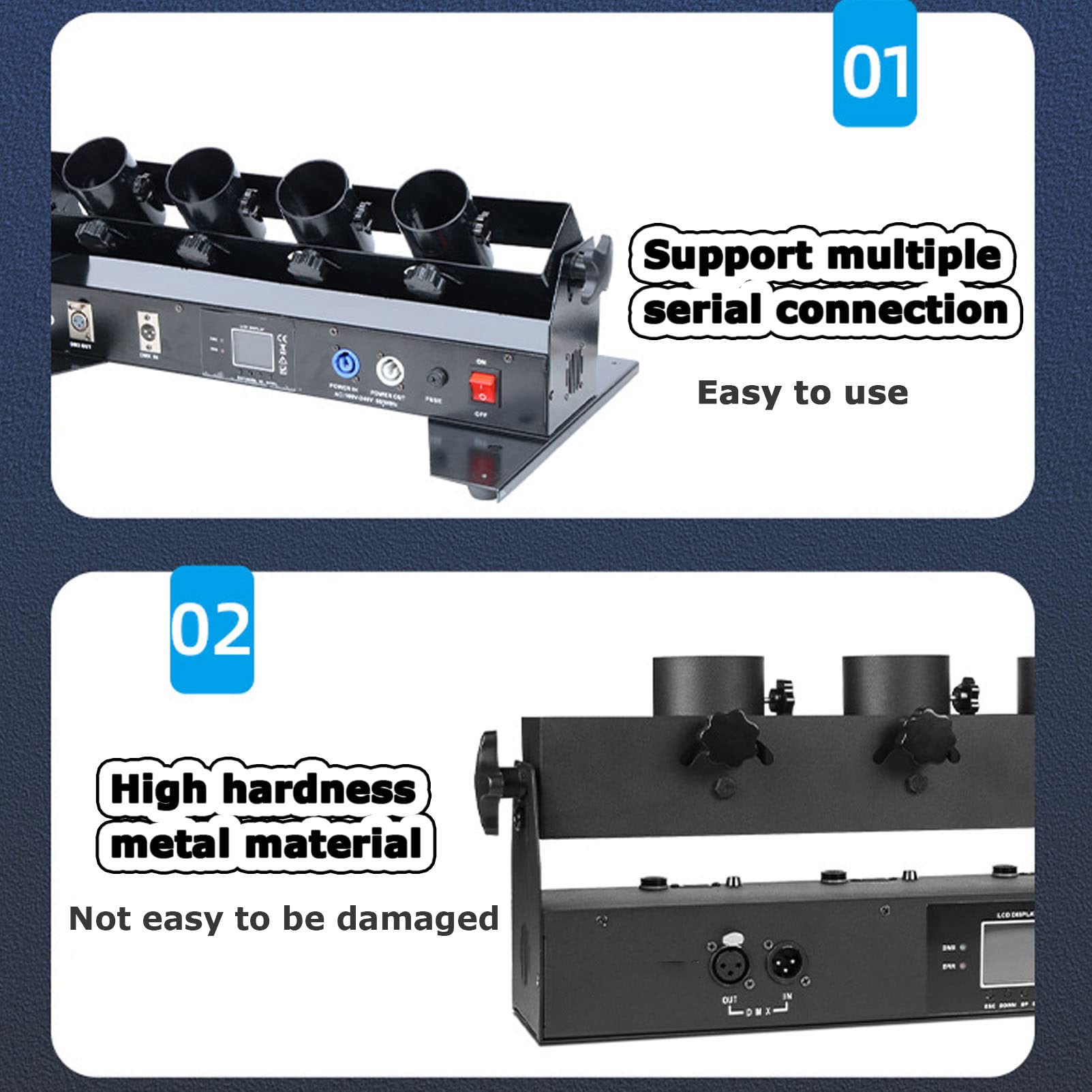 ANUU Macchina per coriandoli Elettronica telecomandata, Lancia coriandoli Professionale Macchina per spruzzare coriandoli per concerti, Feste, Matrimoni, Capodanno, Compleanno