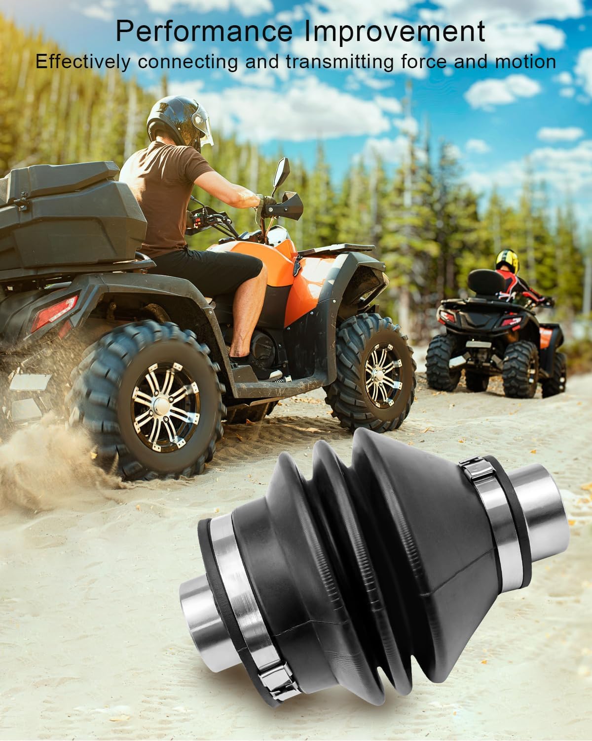 Yoke Joint Assy Fit for Honda Foreman Rubicon 500 TRX520 TRX500 Pioneer SXS500 SXS520 Rancher 700 SXS700 420 TRX420 2014-2023, Rear Propeller Shaft Joint Replace 40300-HR3-A20