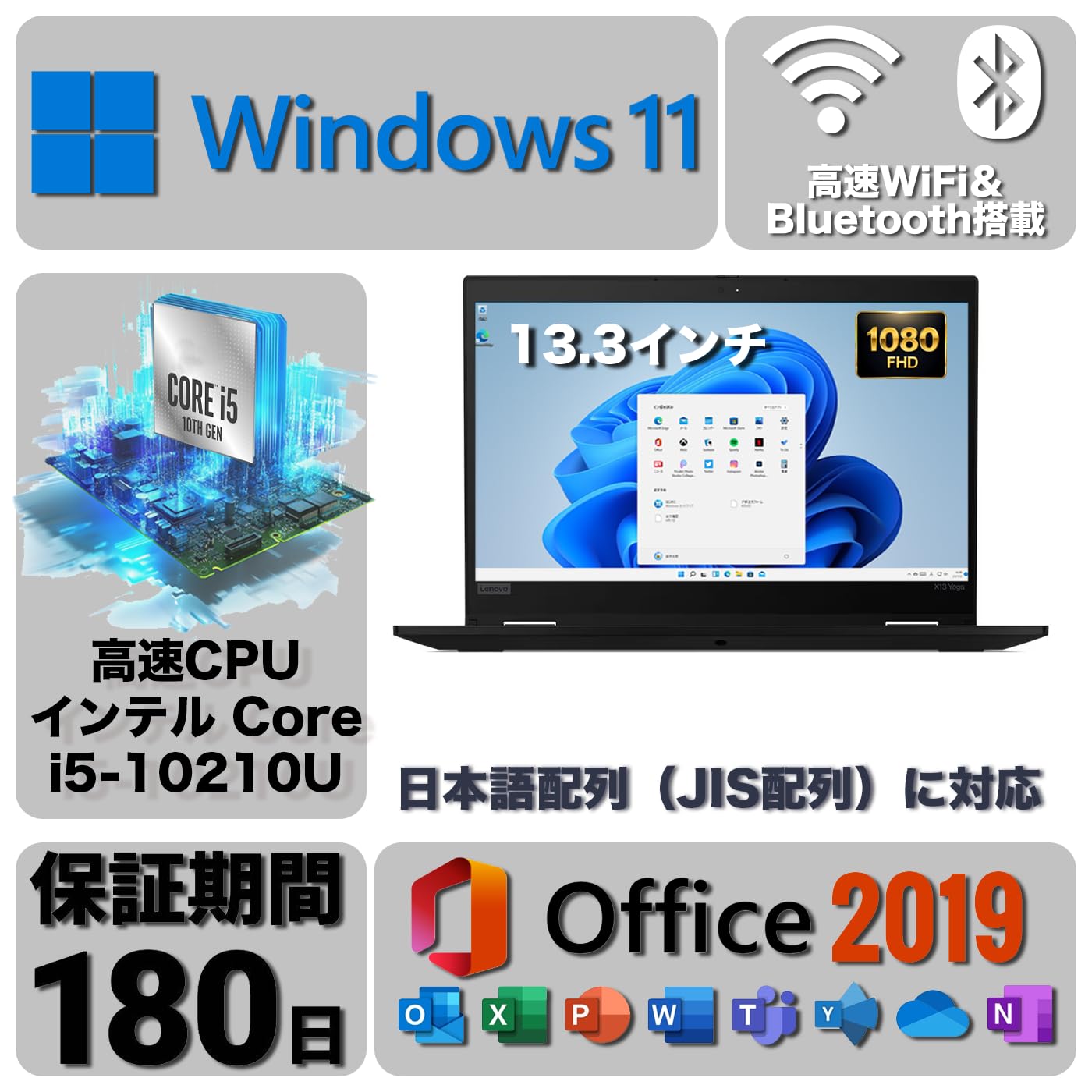 Amazon.co.jp: 【軽量ノートパソコン】ThinkPad X13 Yoga Gen 1 13.3