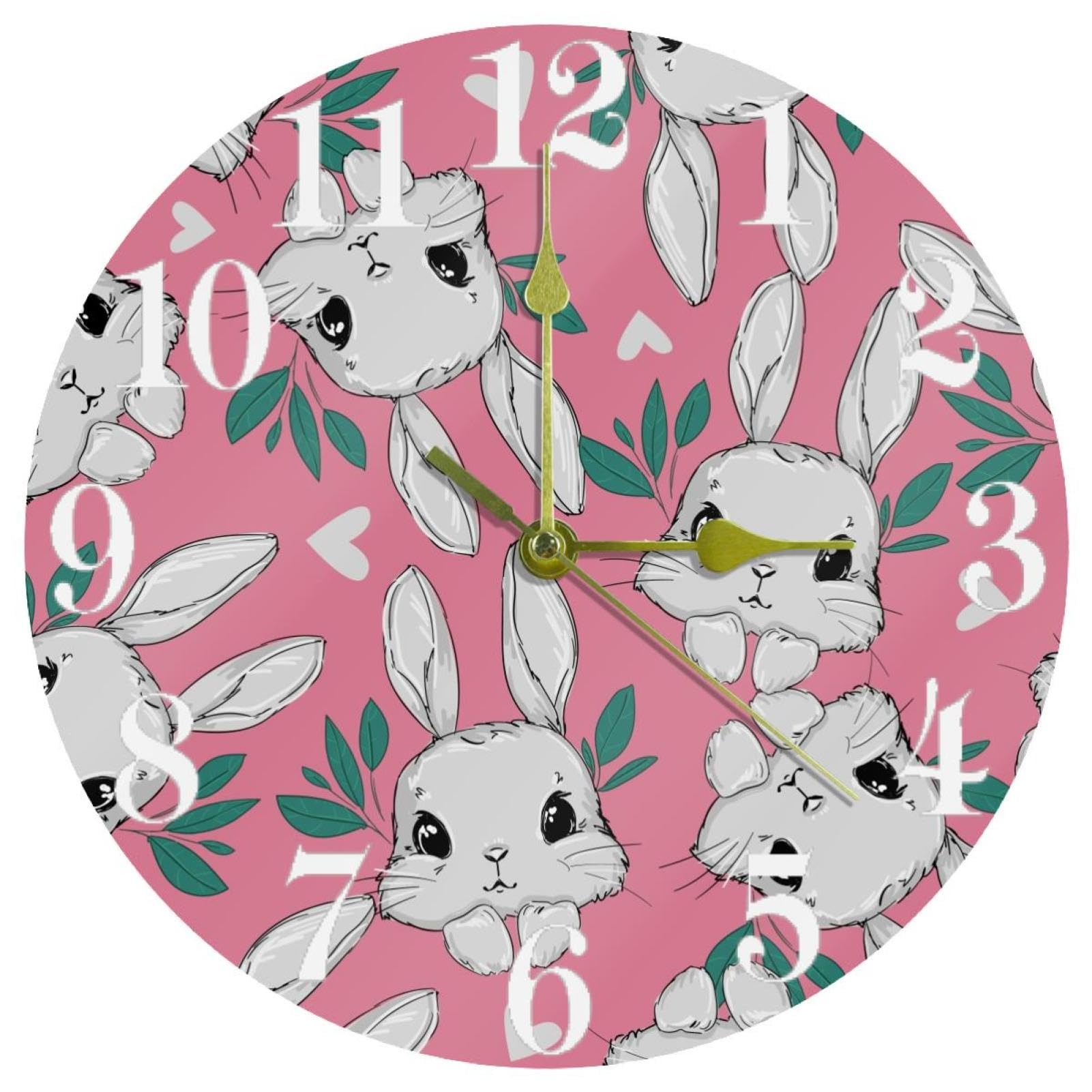 Horloge murale lapin dans la cuisine pour toute la famille