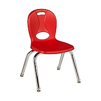 Vista 4 de Learniture LNT-110-CSW-AS Structure Series Sillas preescolares, rojo, verde, amarillo, azul (paquete de 4)