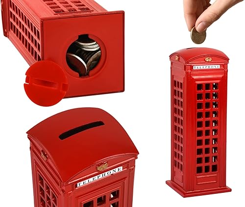 Miniatura 3 de DS. DISTINCTIVE STYLE Retro Home Decor London Souvenirs - Alcancía británica de 7 pulgadas para cabina telefónica