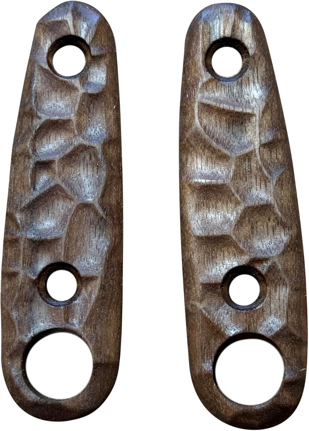 Royalcurl Handmade Walnut Scales for ESEE Izula-II — Figured Curly Walnut Knife Handles Compatible with ESEE Izula II Fixed Blade — Aftermarket Replacement — Handcrafted by M&L Crafts and Designs