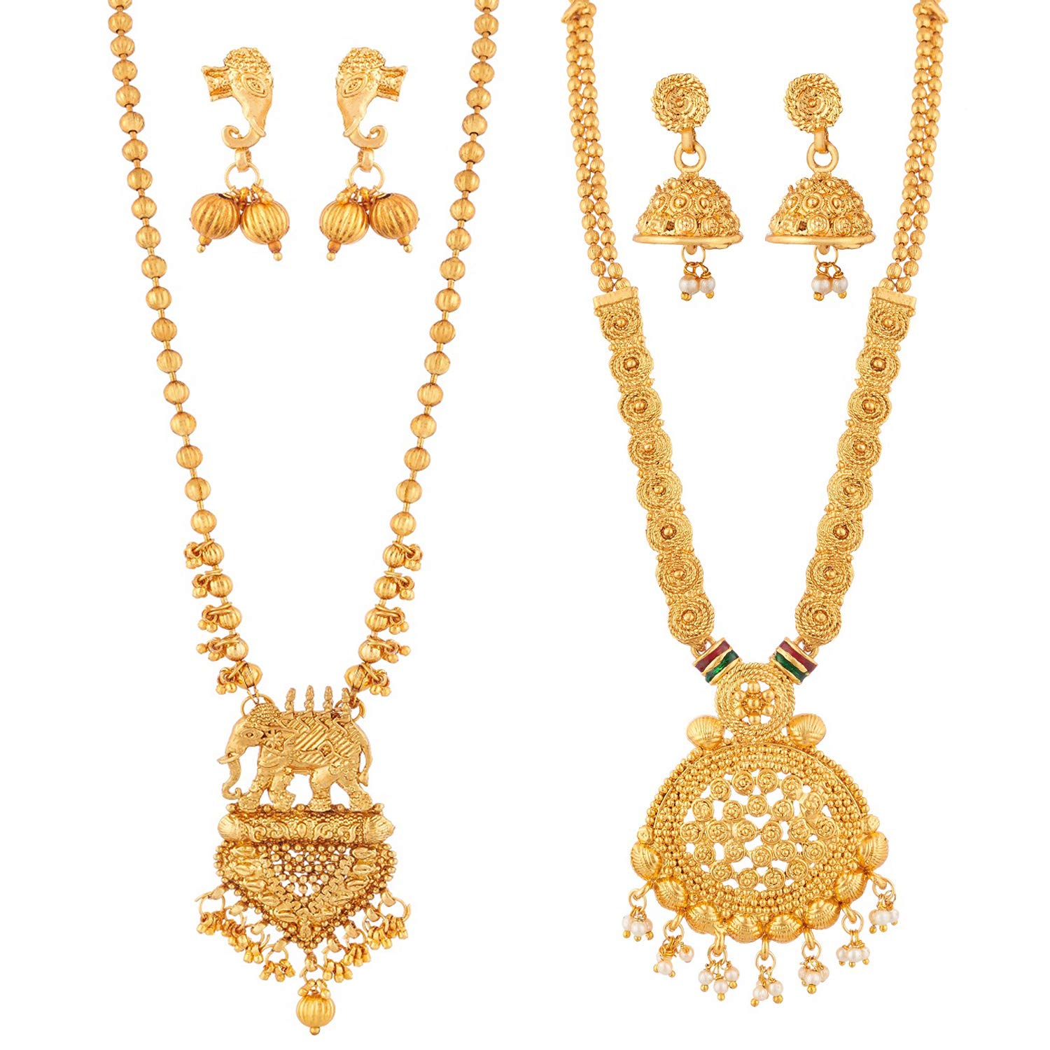 Buy Apara Necklace with Pearl Drop and 