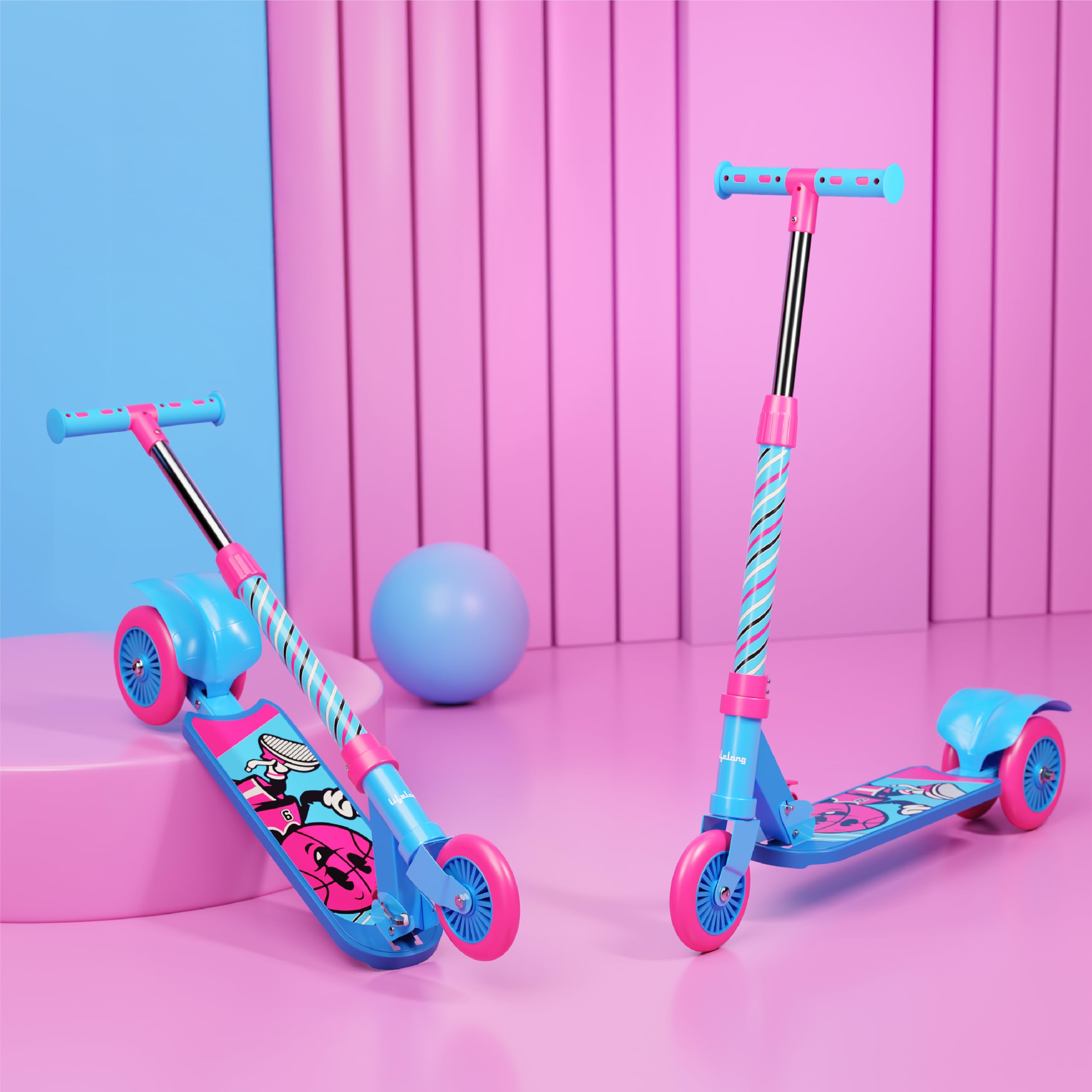 Lifelong Kick Scooter for Kids - Foldable & Safe -9