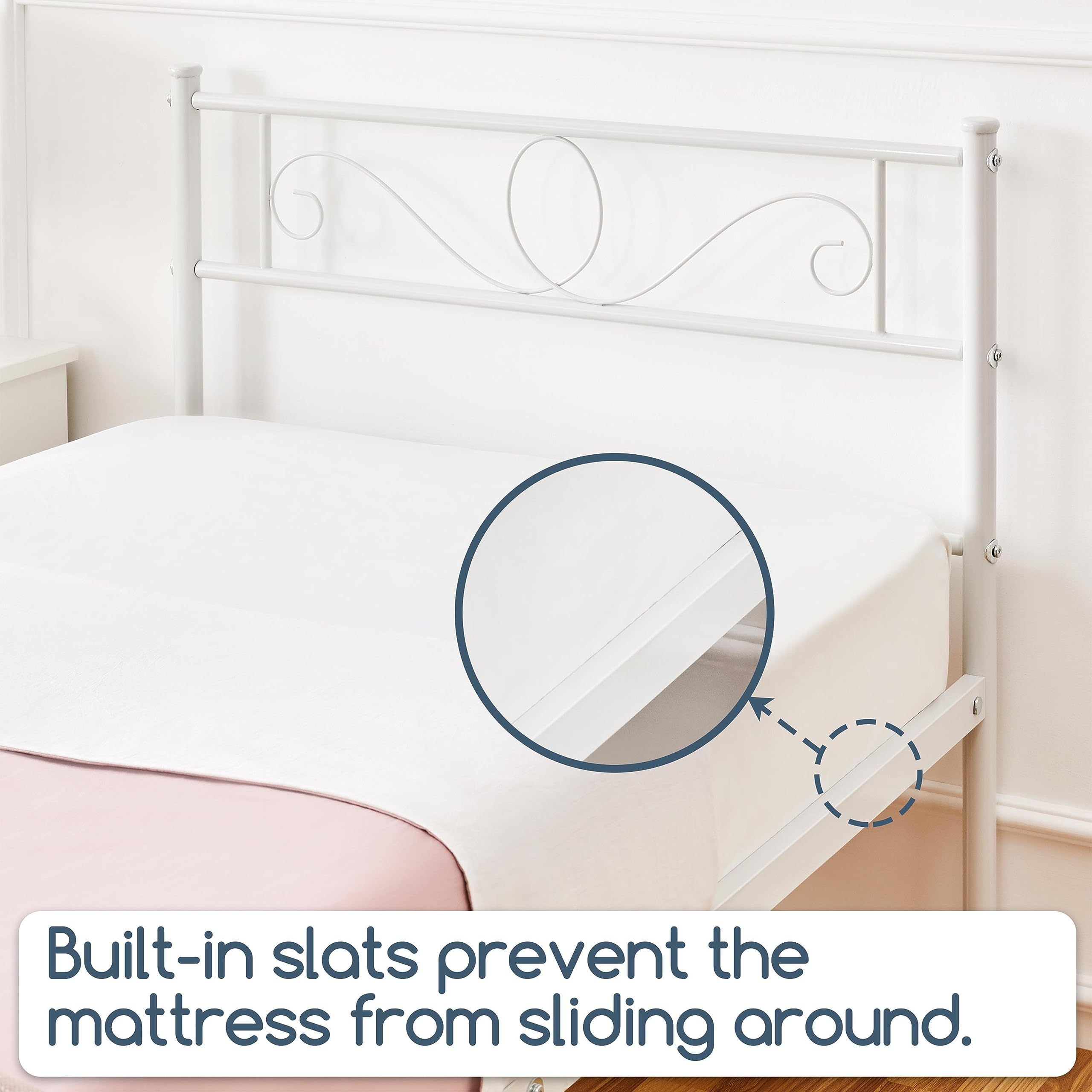 Rete Ortopedica Singola 80x190 - Rinforzata Con 4 Piedi E Doghe