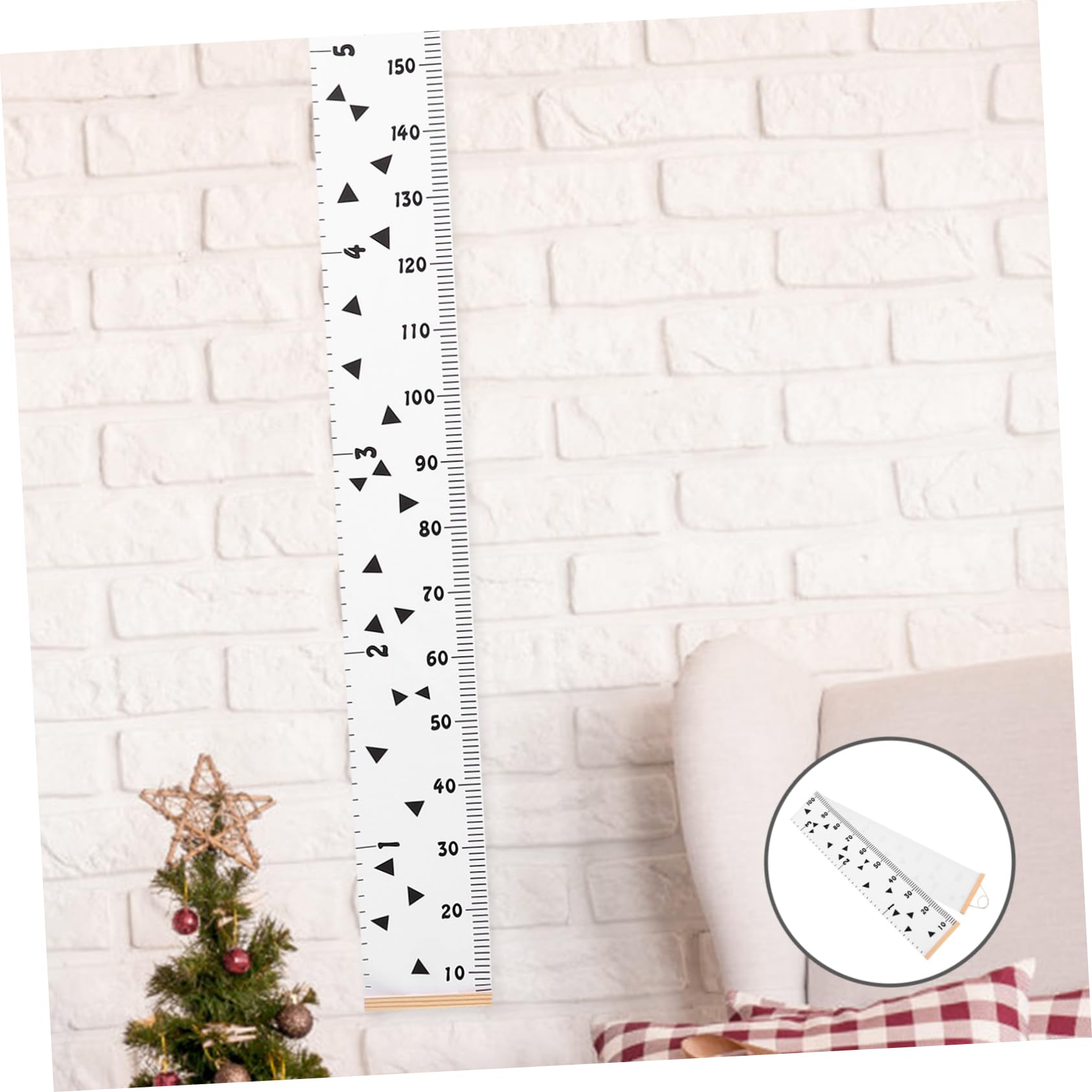 Cabilock 4 Piezas Gráfico de Altura Infantil Colgante Medidor de Crecimiento Pared para Decoración de Habitaciones de Altura y Seguimiento del Crecimiento Infantiles