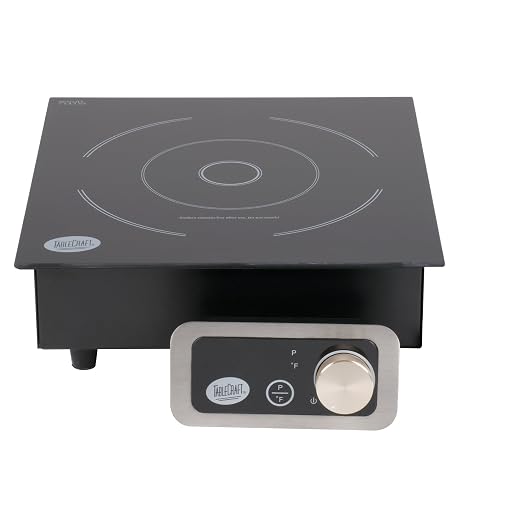 Tablecraft CW40196 Drop In / Countertop Induction Range - 120V, 1800W