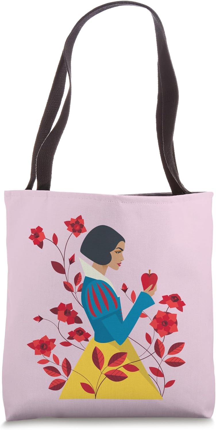 Disney Snow White Movie Apple and Flowers Tote Bag
