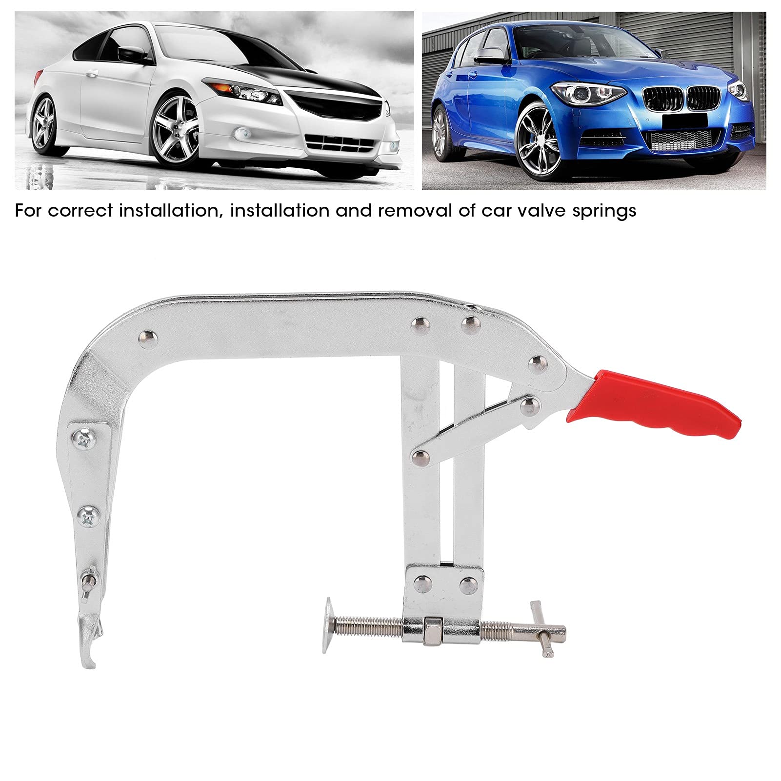 Universal-Ventilfederkompressor, Kompressionswerkzeug für Automotoren aus Aluminiumlegierung, Schnellspanner, Hohe Festigkeit, Werkzeug Zum Ersetzen von Ventilfedern, Zum