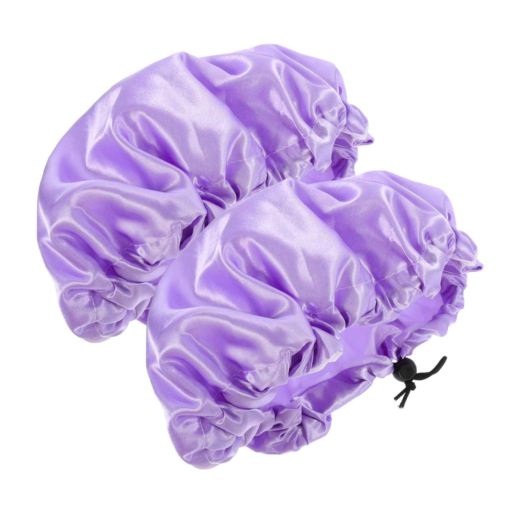 MAGICLULU 10stücke Duschhaube Damen Wasserdichte Satin-badekappen Wiederverwendbare Haarkappen Für Langes Und Kurzes Haar Für Dusche Sauna Spa Und Reisen