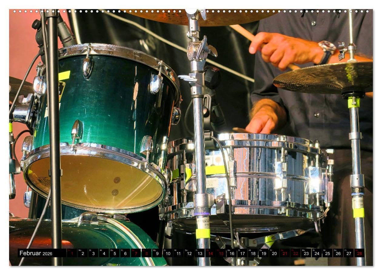 Jazz pur (Wandkalender 2026 DIN A2 quer), CALVENDO Monatskalender: Atmosphärische Entdeckungsreise durch die Welt der Jazzmusik (CALVENDO Kunst)