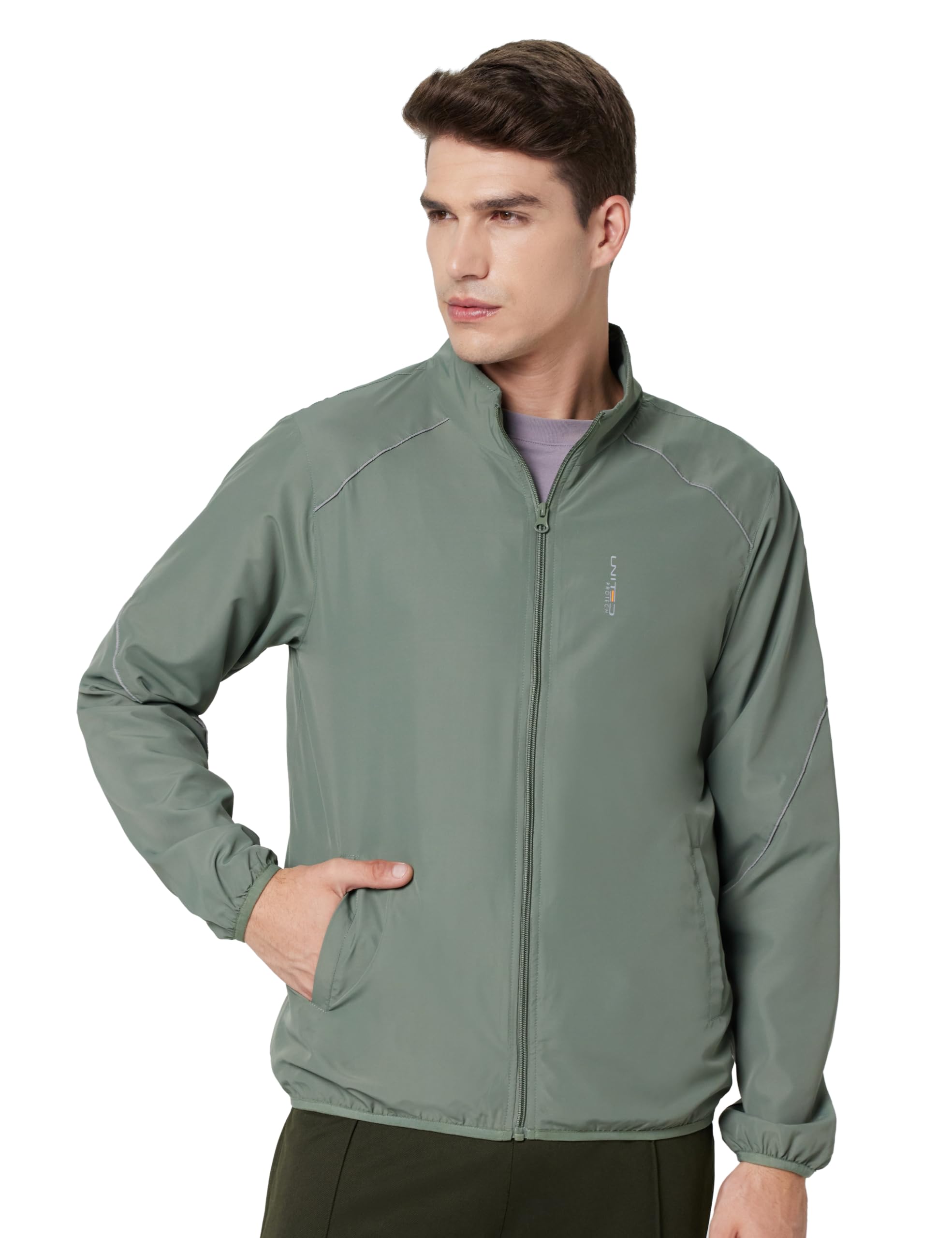 qube by fort collins Men's Windcheater, Lightweight, Windproof Polyester Standard Length Jacket for Year-Round Casual & Daily Use-picture-59