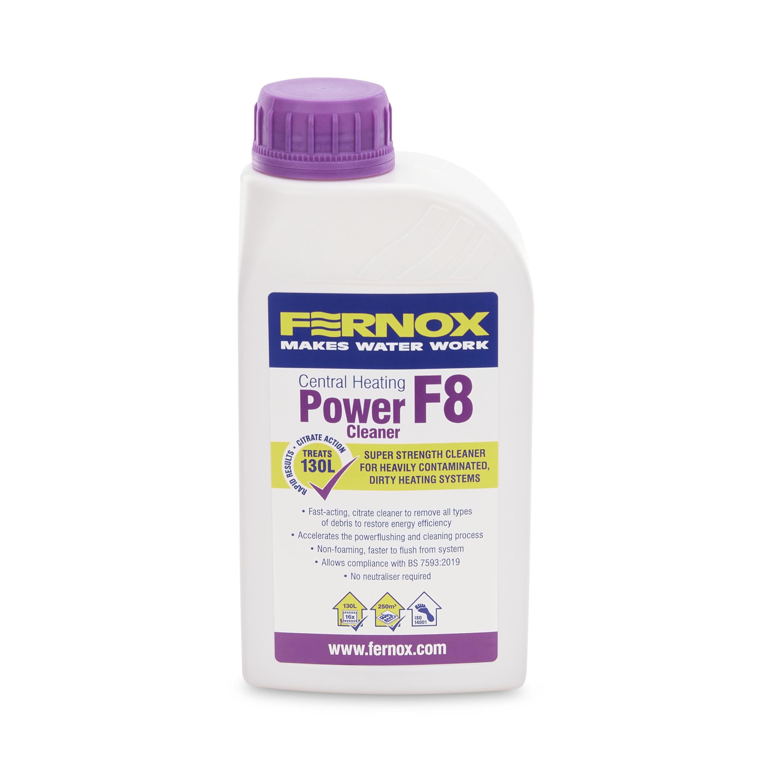 Lavatap Clear – Fernox Central Heating Cleaner F8 500Ml – Radiator Cleaner For Central Heating Systems – Sludge Remover And Radiator Flush – Super Strength, Ph Neutral, Non-Acidic Heating System Cleaner