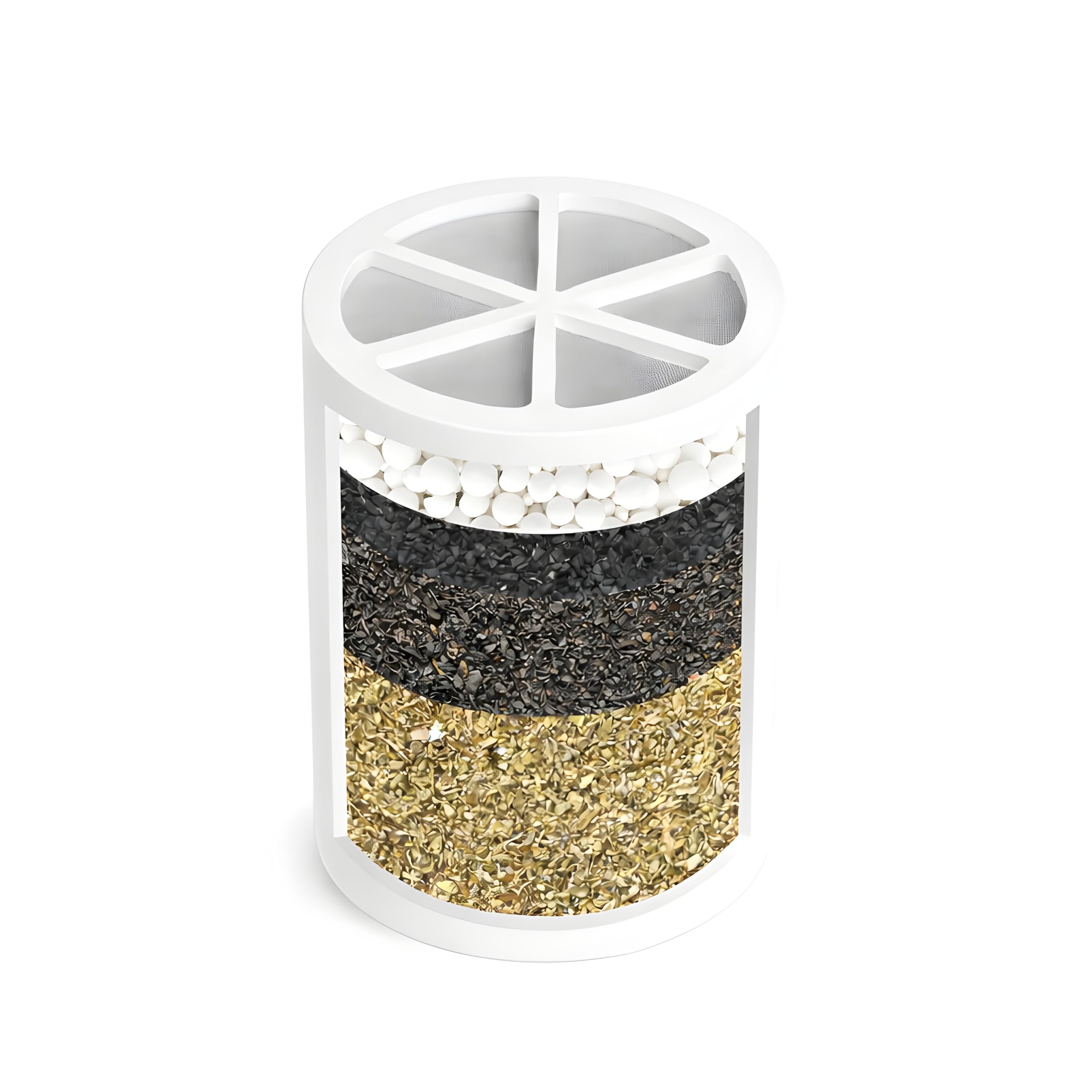 Crystal Quest Shower Filter Replacement Cartridge - Removes Chlorine and Contaminants for Cleaner Water - Durable Eco-Friendly BPA-Free Design - Built