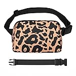 VOROLO Fanny Pack For Women And Men Crossbody Bag Belt Bag with Adjustable Strap Graduation Gifts Leopard Yellow