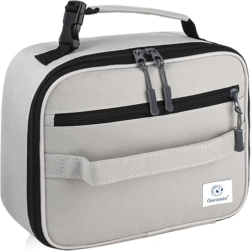Miniatura 8 de Bolsa de almuerzo Genteen para mujeres, niñas y niños, lonchera aislada, lonchera reutilizable para la escuela, el trabajo, actividades al aire