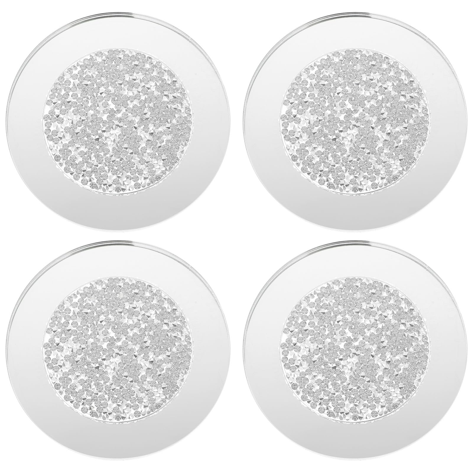 Dessous de verre en verre cristal transparent chic GLEAVI pour table élégante