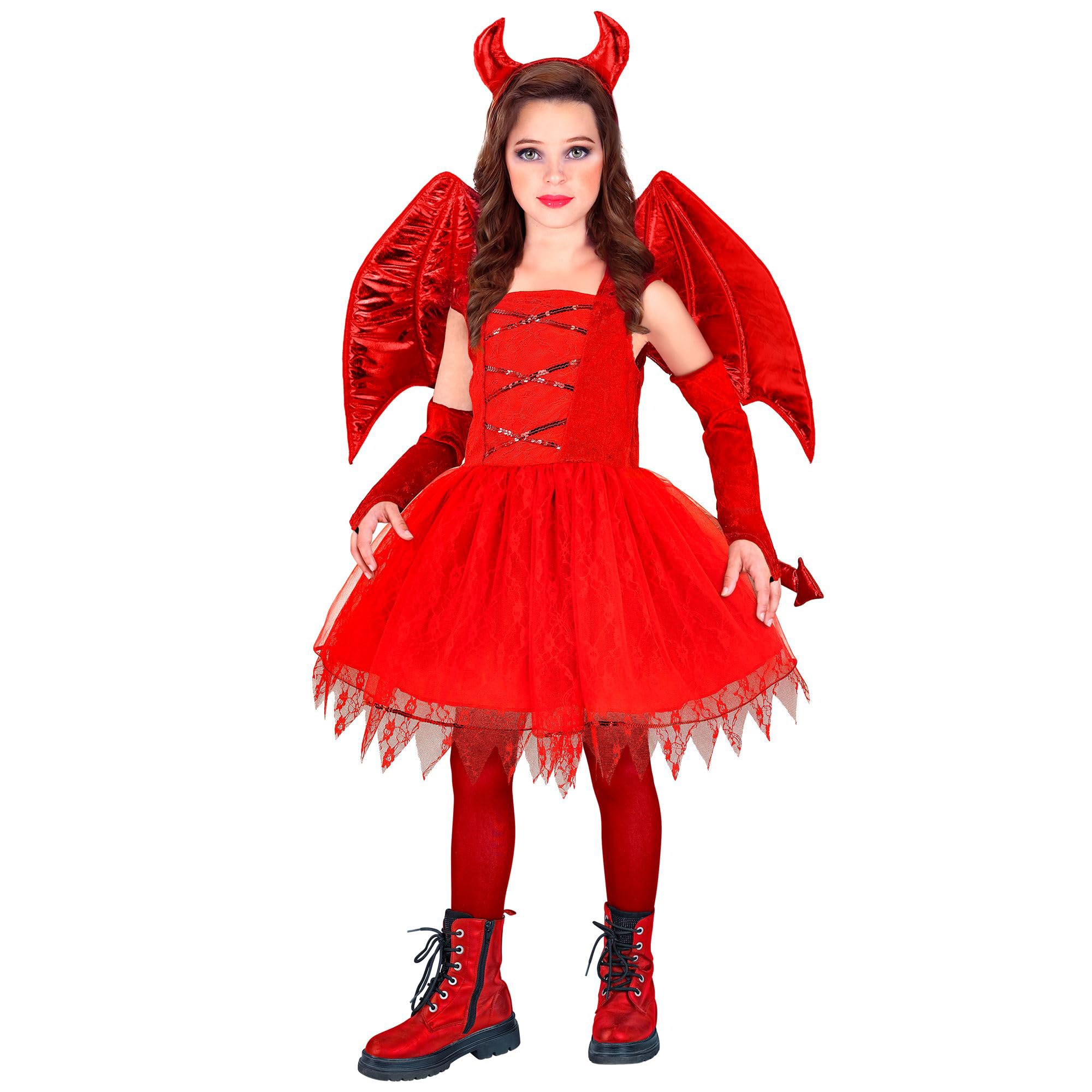 W WIDMANN MILANO Party Fashion 27626 Kinderkostüm Teufel Children's Devil Costume, red, 128