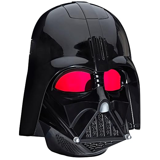 Star Wars Darth Vader Elektronische Maske mit Stimmverzerrer, Spielzeug für Kids ab 5 für Rollenspiele mit Soundeffekten