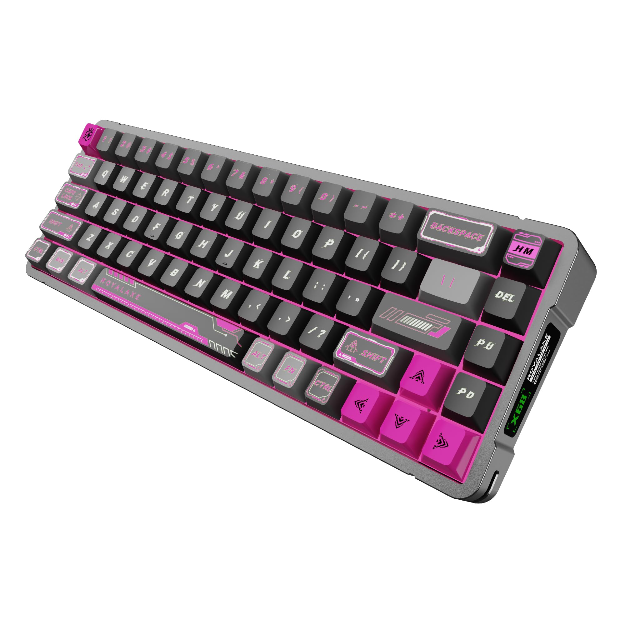 Amazon.com: ROYALAXE 68% Wired RGB Hall Effect Keyboard, Pink