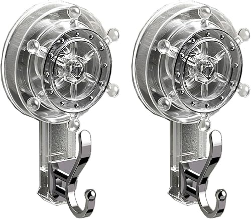 Ganchos de pared resistentes, plástico transparente, impermeable, estilo moderno, autoadhesivos, capacidad de 33 libras, paquete de 2, para puerta