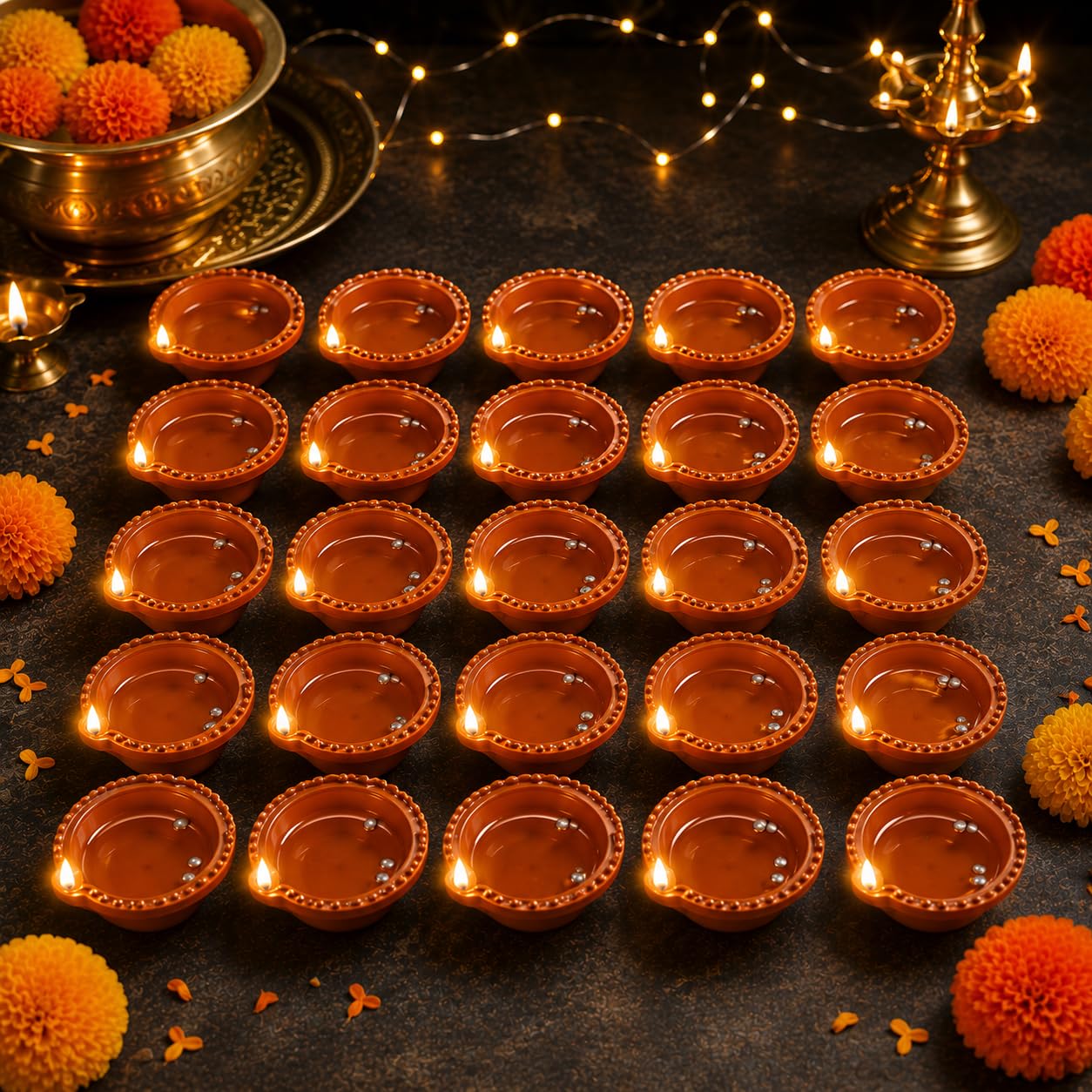 Bindian Outdoor Living (Water Sensor Diya Pack of 24) | Outdoor Use-image-26