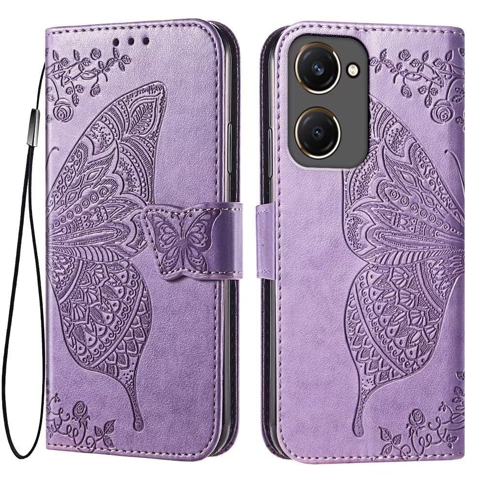 GOKEN Funda Para Motorola Moto E14 / Moto G24 / G24 Power / G04 / G04s - Carcasa Tapa Libro Con Cuero Sintético, Interior De Silicona Suave, Cartera Antigolpes Con Tarjetero, Diseño