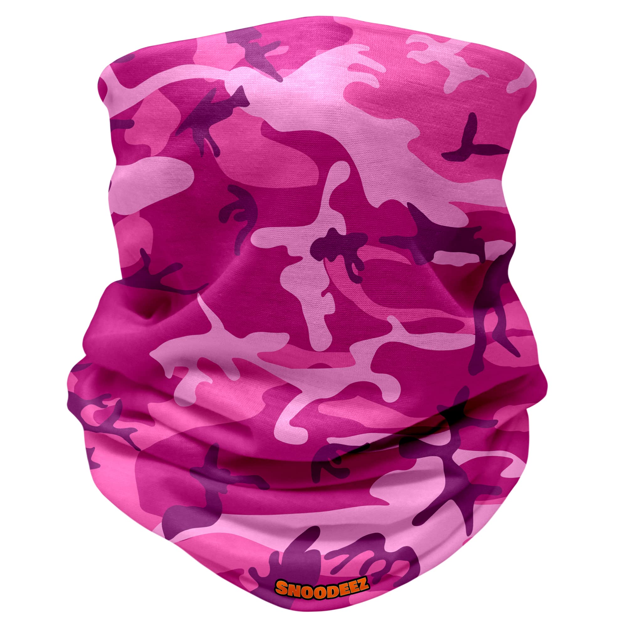 Kids Camo Multifunctional Snood Headwear (Cool Pink, One Size)