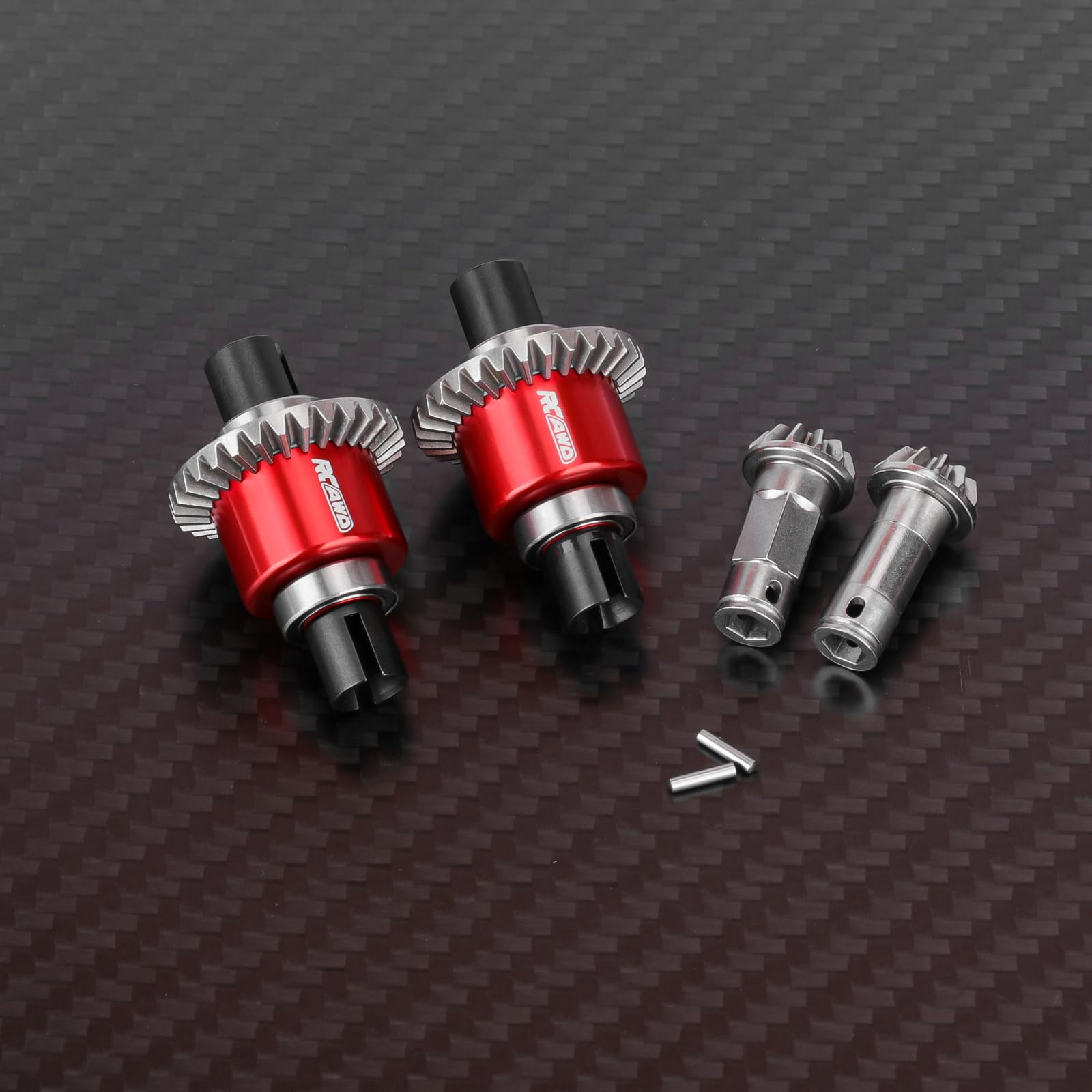 RCAWD Différentiel étanche 30T 0,8Mod avec engrenage principal 12T de remplacement pour ARA311177V2, pour Arrma 1/16 Mojave Grom 1/14 Typhon 1/18 Granite, Losi 1/12 Nascar Rempli d'huile de Nascar