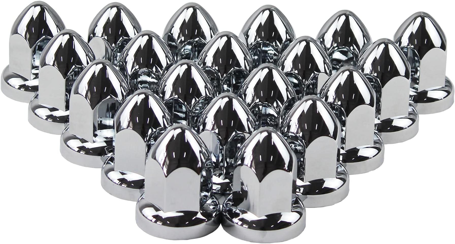 CHDT66 33 mm Chrome Lug Nut Covers for Semi Trucks Chrome