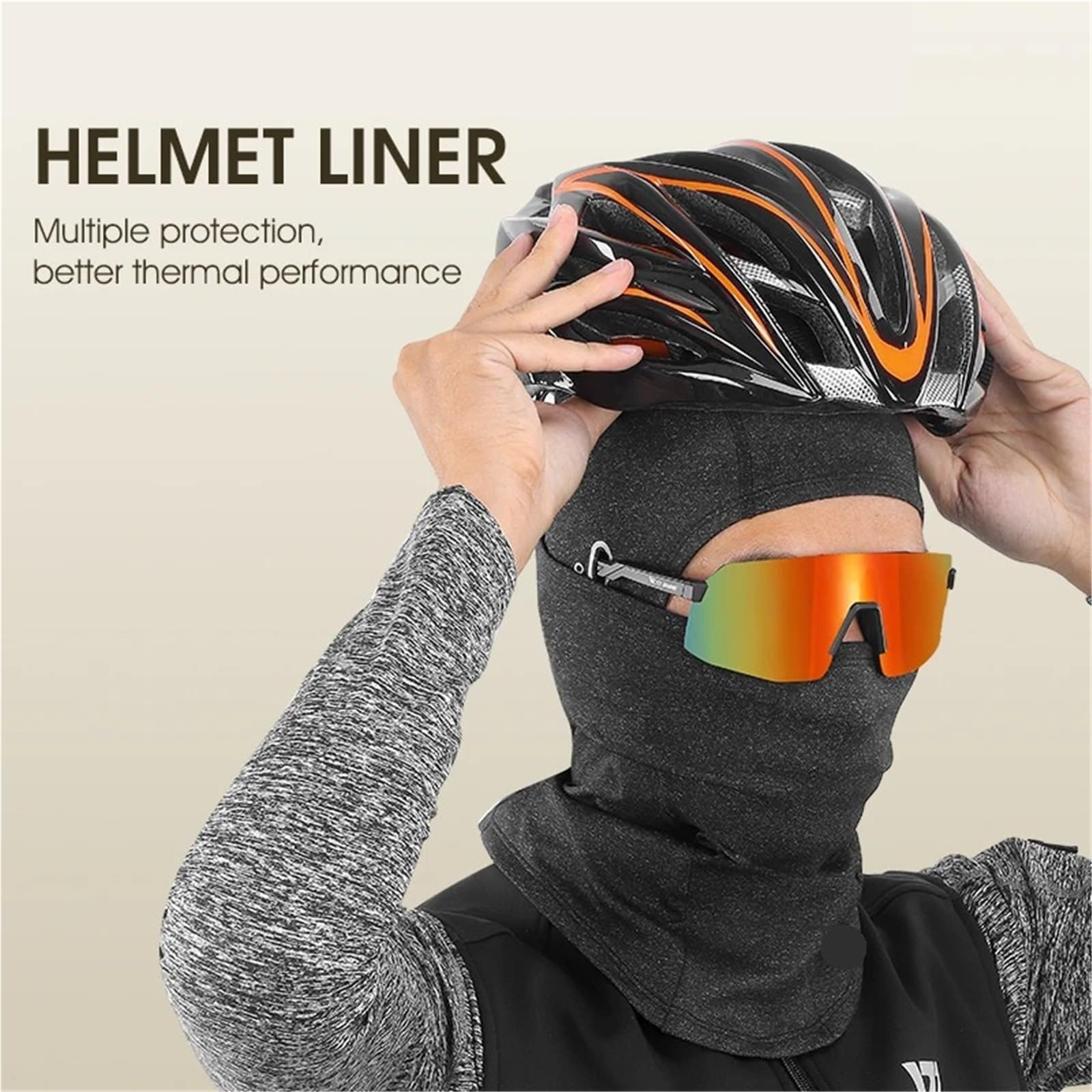 2 pezzi invernali maschera da sci berretto ciclismo cappello antivento uomo donna sciarpa sportiva bicicletta moto corsa scaldacollo Per Ciclismo Sci