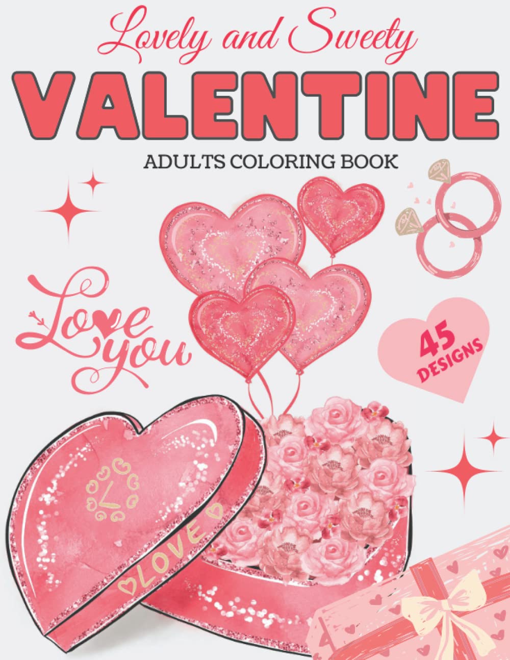 Amazon.com: Valentines Day Coloring Book For Adults: Large Print ...