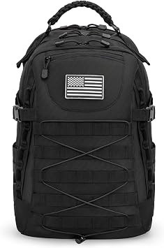 25L Tactical Backpack for Men Military MOLLE Assault Rucksack 900D with Laptop Compartment EDC Daypack Used for Hiking,Work,Sports,School,Travel